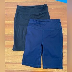 J.Crew Bike short in Signature flex, Black and Navy, Set of 2, size XS